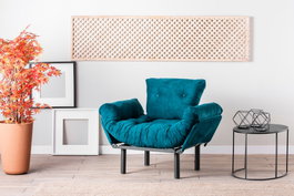 Atelier Del Sofa Nitta Single - Verde petróleo